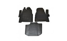Ford Custom 2013–2022 Rubberen automatten met opstaande rand 1+1 voorste rij (Autogumm) foto 1