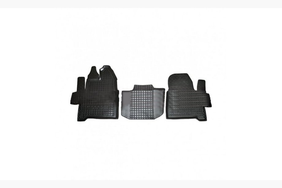 Ford Custom 2013–2022 Rubberen vloermatten met opstaande rand 1+2 voorste rij (Autogumm) Image