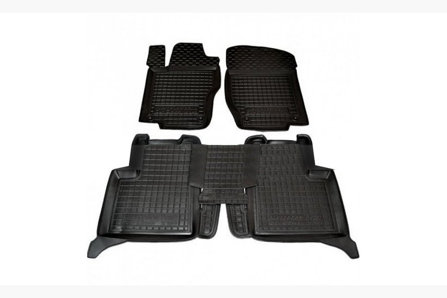 Mercedes GL-klasse X164 2006–2012 Rubberen automatten met opstaande rand (Autogumm) Image