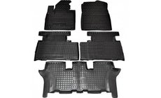 Kia Sorento III UM 2014–2020 Rubberen automatten met opstaande rand voor 7 zitplaatsen (Autogumm) foto 1