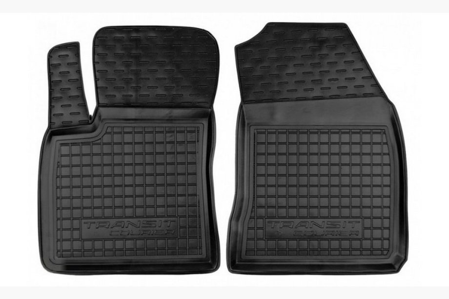 Ford Courier 2014–2023 Rubberen automatten met opstaande rand 1+1 (Autogumm) Image