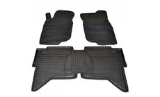 Toyota Hilux 2006–2015 Rubberen automatten met opstaande rand (Autogumm) foto 1