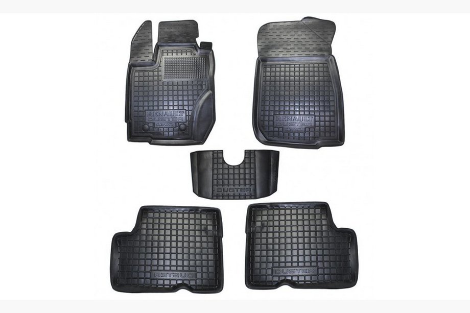 Renault Duster 2008–2017 Rubberen vloermatten met opstaande rand 2015+ 2/4WD EU-uitvoering (Autogumm) Image