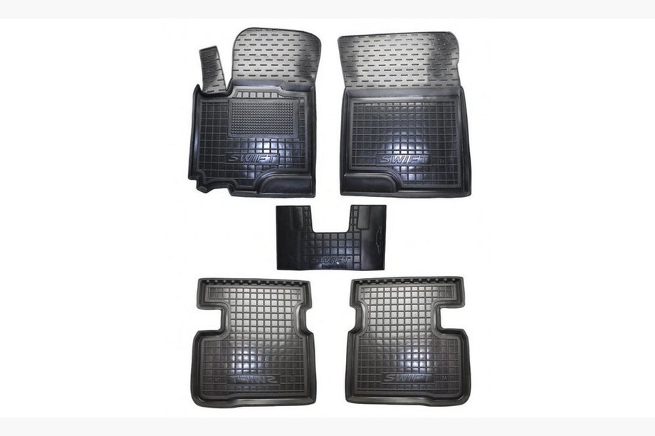 Suzuki Swift 2005–2010 Rubberen automatten met opstaande rand (Autogumm) Image