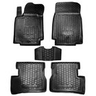 Nissan Micra K12 2003–2010 Rubberen automatten met opstaande rand (Autogumm) foto 1
