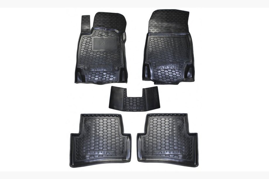 Renault Captur 2013–2019 Rubberen automatten met opstaande rand (Autogumm) Image