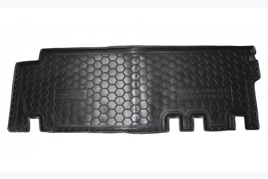 Volkswagen T5 2010–2015 Rubberen vloermatten met opstaande rand Caravelle 2e rij met kachel (Autogumm) Image