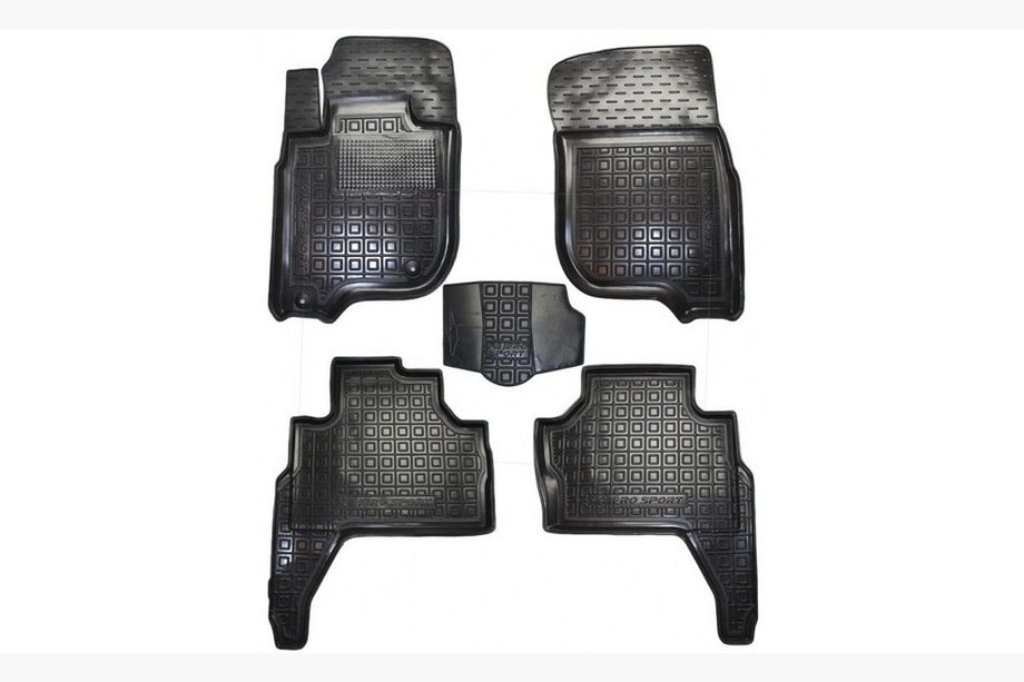 Mitsubishi Pajero Sport 2015– Rubberen automatten met opstaande rand (Autogumm) Image