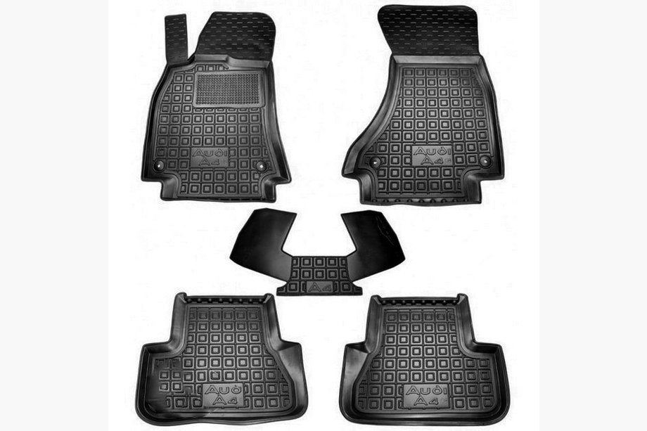 Audi A4 B8 2007–2015 Rubberen automatten met opstaande rand (Autogumm) Image