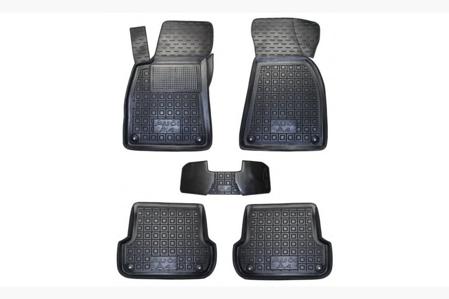 Audi A4 B6 2000–2004 Rubberen automatten met opstaande rand (Autogumm) Image