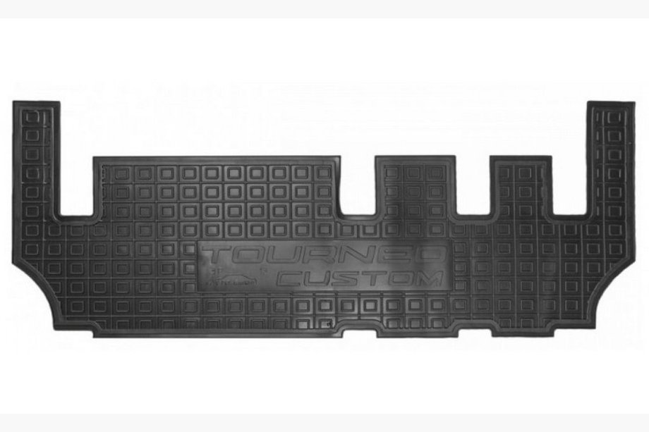Ford Custom 2013–2022 Rubberen vloermatten met opstaande rand 2015+ derde rij (Autogumm) Image