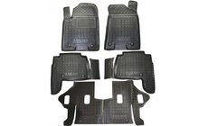Infiniti QX80 2013–2024 Rubberen vloermatten met opstaande rand 7-zits 2010+ (Autogumm) foto 1
