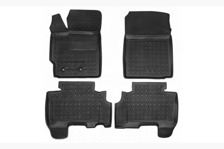 Toyota Yaris 2006–2011 Rubberen automatten met opstaande rand (Autogumm) Image
