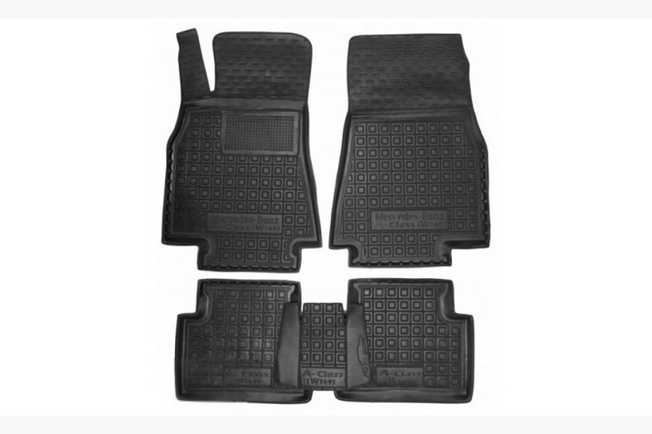Mercedes A-class W169 2004–2012 Rubberen automatten met opstaande rand (Autogumm) Image