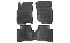Nissan X-trail T30 2002–2007 Rubberen automatten met opstaande rand (Autogumm) foto 1