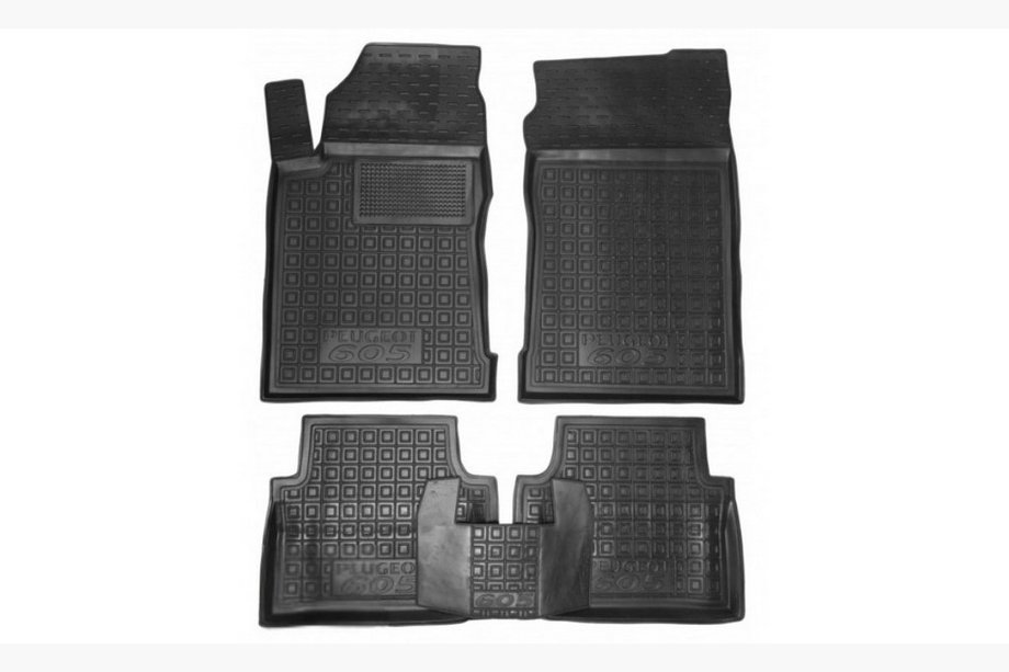 Peugeot 605 1989–1999 Rubberen automatten met opstaande rand (Autogumm) Image