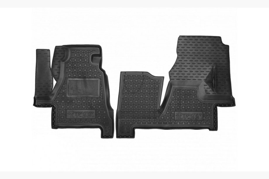 Volkswagen LT 1995–2006 Rubberen automatten met opstaande rand (Autogumm) Image