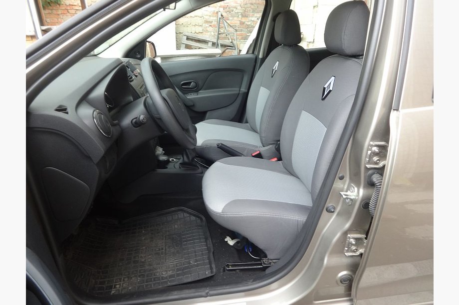 Renault Logan II 2013–2022 Autostoelhoezen (stoffen, Classik) Image