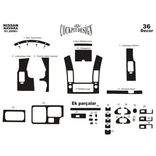 Interieur tuning set (36-delig) foto 4