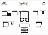 Opel Astra F 1991–1998 Dashboard sierlijsten foto 4