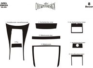 Opel Omega B 1994–2003 Dashboardpanelen (1999-2003) Aluminium foto 4