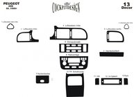 Peugeot 406 1995–2004 Dashboardpanelen (Meric, 1999-2004) Carbonlook foto 3