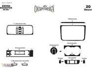 Skoda Fabia 2007–2014 Dashboard sierlijsten (Meric) Carbonlook foto 4