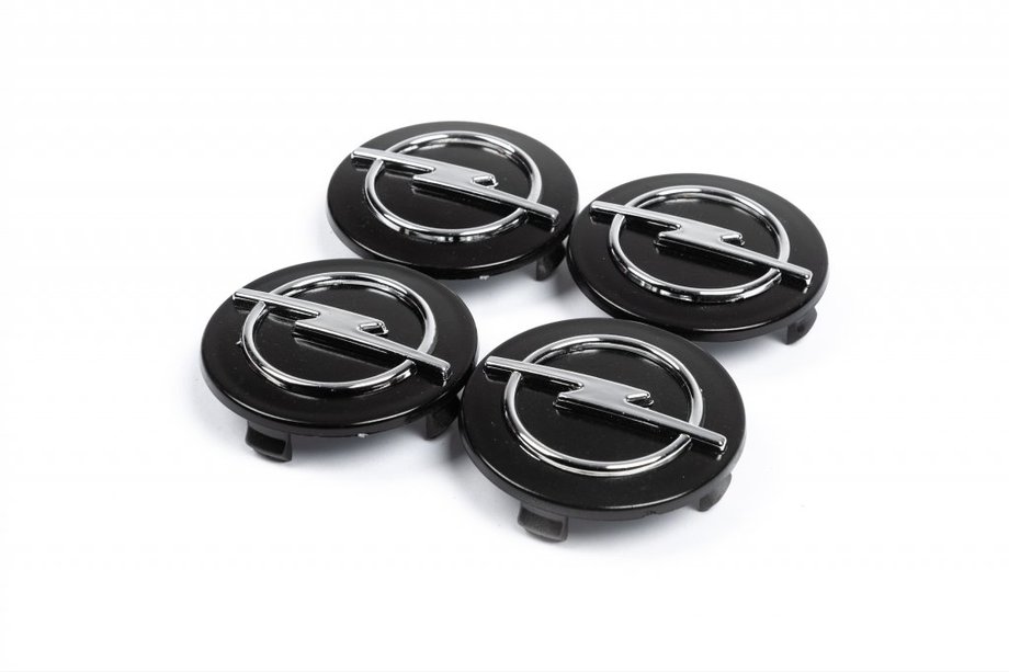 Opel Naafdoppen 60/55 mm zwart (4 stuks) Image
