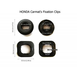 Honda ovale bevestigingsclip (nieuw) foto 1