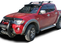 Mitsubishi L200 2006–2015 Zonneklep voor voorruit (zwart, met frame) foto 1