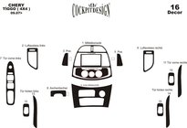 Chery Tiggo 1 2005–2016 Dashboard sierlijstenset (grote set) foto 11