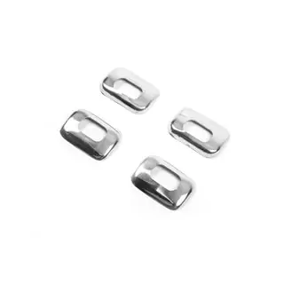 RVS afdekkappen voor interieurknoppen (set 4 stuks) Renault Duster 2008–2017 foto 3