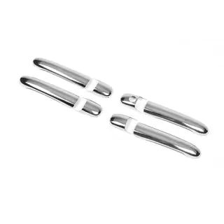 Deurgreep covers (set 4 stuks, RVS) foto 3