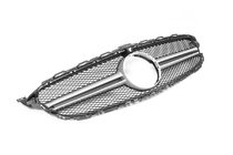 Mercedes C-klasse W205 2014–2021 AMG Silver voorgrille (voor Avantgarde/AMG-Line/C43 AMG) foto 5