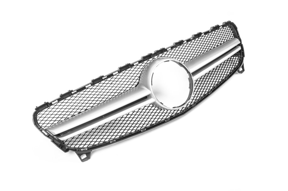 Mercedes A-Klasse W176 2012–2018 AMG Silver grille voorzijde (2015-2018) Image