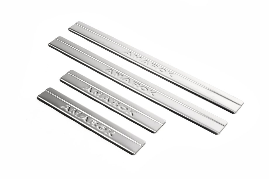 Volkswagen Amarok 2010–2022 OmsaLine instaplijsten (set van 4, RVS) Image