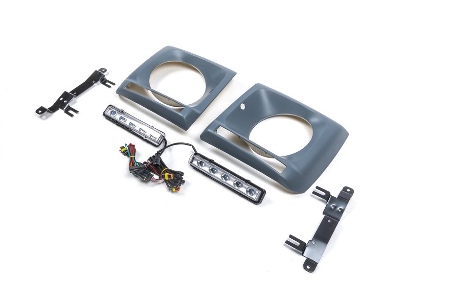 Mercedes G-klasse W463 1990–2018 Koplampcovers met LED (5 diodes, set) Foto 1