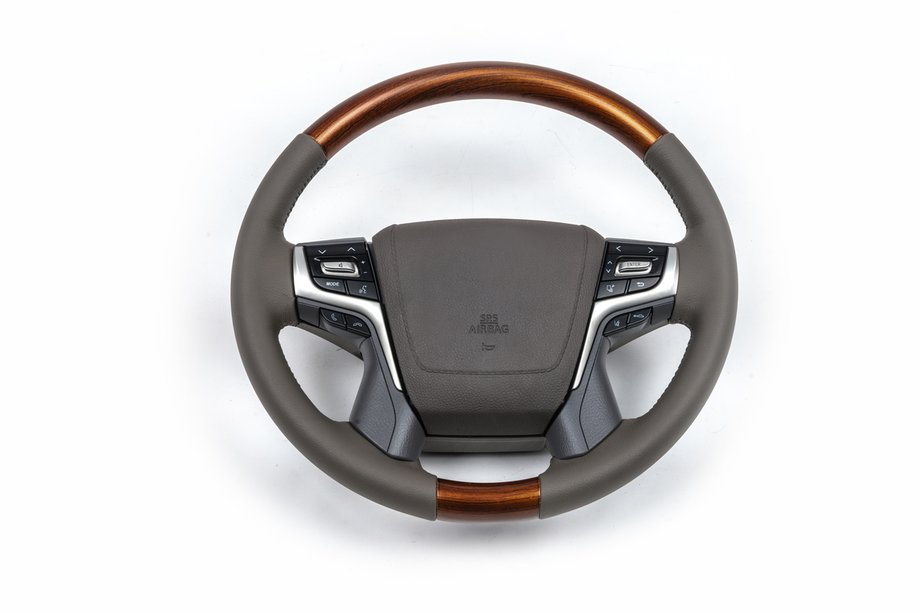 Toyota Land Cruiser Prado 150 2009–2023 Stuurwiel compleet (licht hout) Image