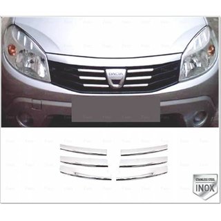RVS sierlijst voor frontgrille Dacia Sandero 2007–2013 foto 3