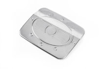 Hyundai Accent 2006–2010 Carmos RVS tankklep cover foto 1