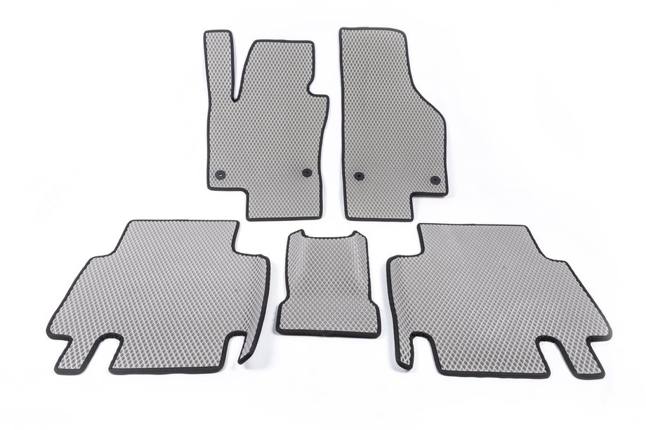 Volkswagen Sharan 2010–2023 Polyurethaan automatten (2 rijen, EVA, grijs) Image
