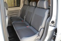 Volkswagen Caddy 2004–2010 Autostoelhoezen (kunstleer↗stof, Premium) Volledig interieur (5 zitplaatsen) foto 5