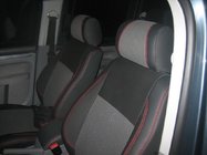 Volkswagen Caddy 2004–2010 Autostoelhoezen (kunstleer↗stof, Premium) Volledig interieur (5 zitplaatsen) foto 2