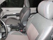 Mitsubishi L200 2006–2015 Autostoelhoezen SoyuzAuto Premium van kunstleer foto 4