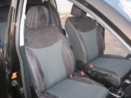 Nissan Tiida 2011–2014 Autostoelhoezen SoyuzAuto Premium van kunstleer foto 1