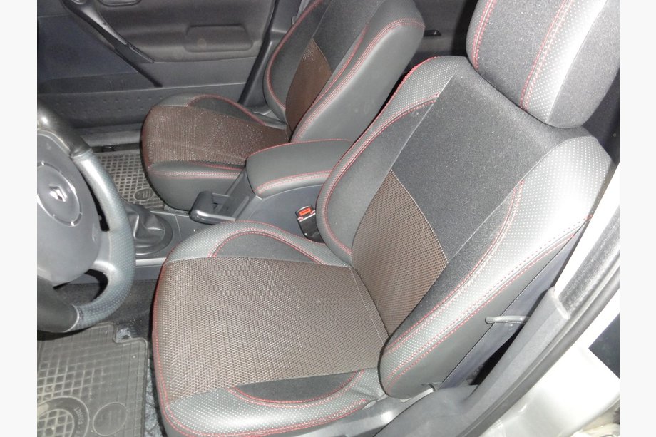 Renault Megane II 2004–2009 Autostoelhoezen SoyuzAuto Premium van kunstleer Image