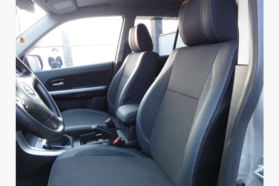 Suzuki Grand Vitara 2005–2017 Autostoelhoezen SoyuzAuto Premium van kunstleer Image