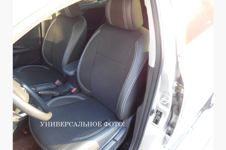 Toyota Highlander 2008–2013 Autostoelhoezen SoyuzAuto Premium van kunstleer Image