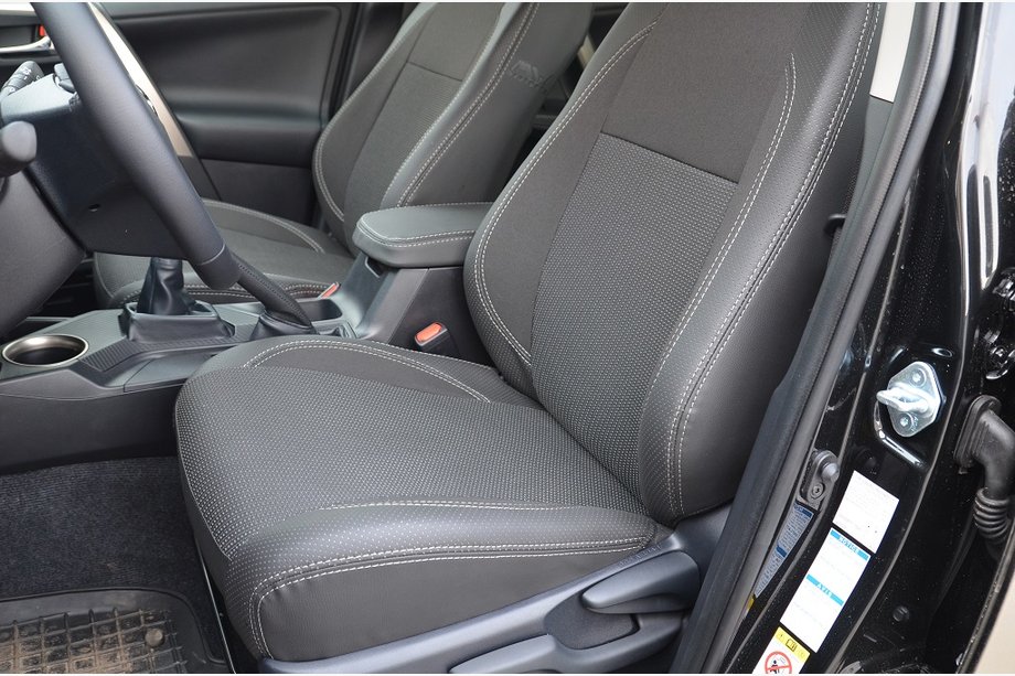 Toyota Rav 4 2013–2018 Autostoelhoezen (kunstleer↗stof, Premium) Foto 2
