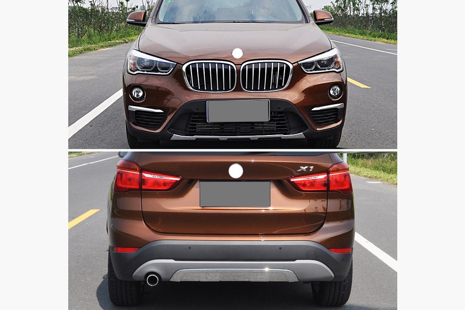 BMW X1 F48 2015–2022 Voor- en achterbumperlip (2-delige set) Foto 1